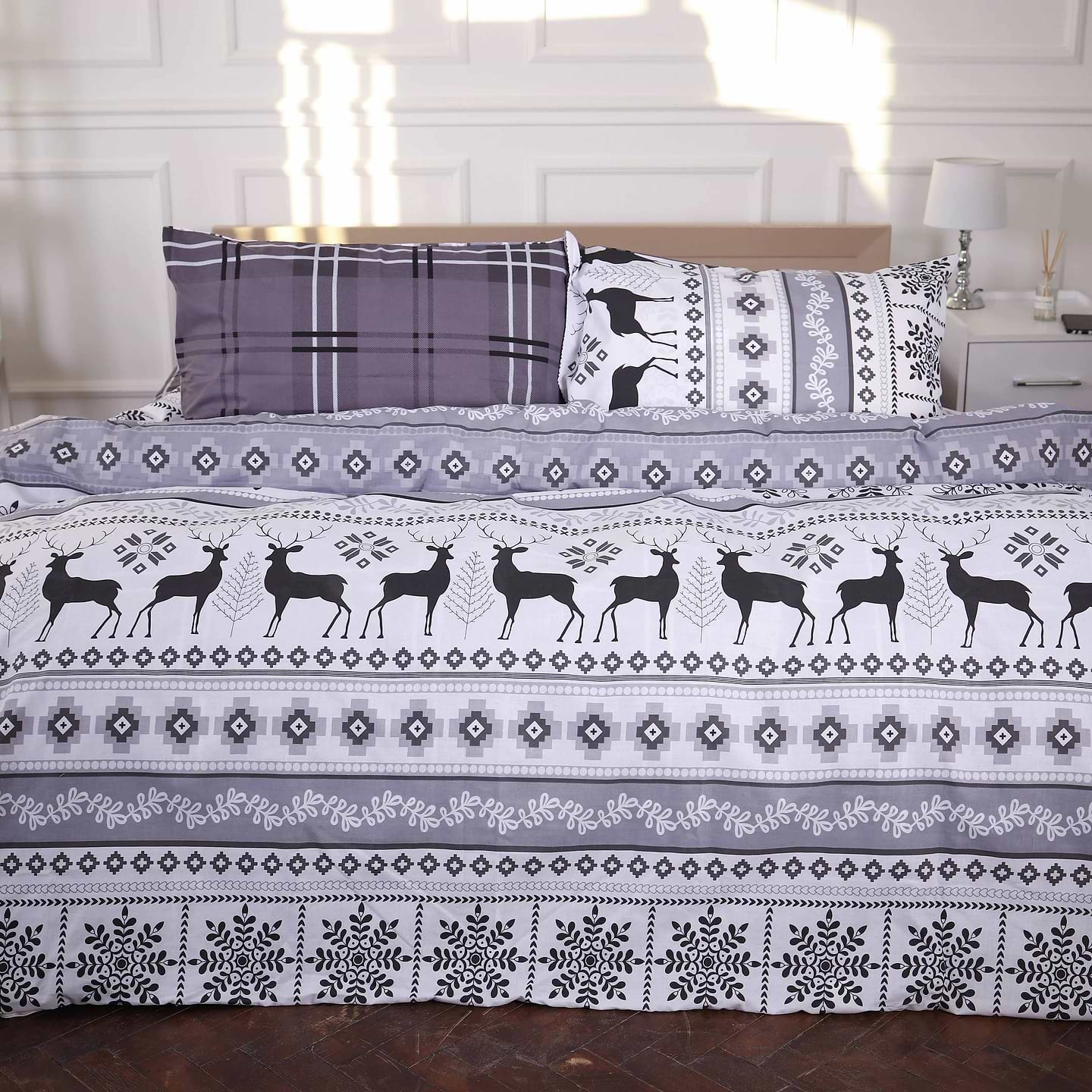 Комплект постельного белья MirSon Бязь 17-0654 Reindeer 220х240 (2200009610127)